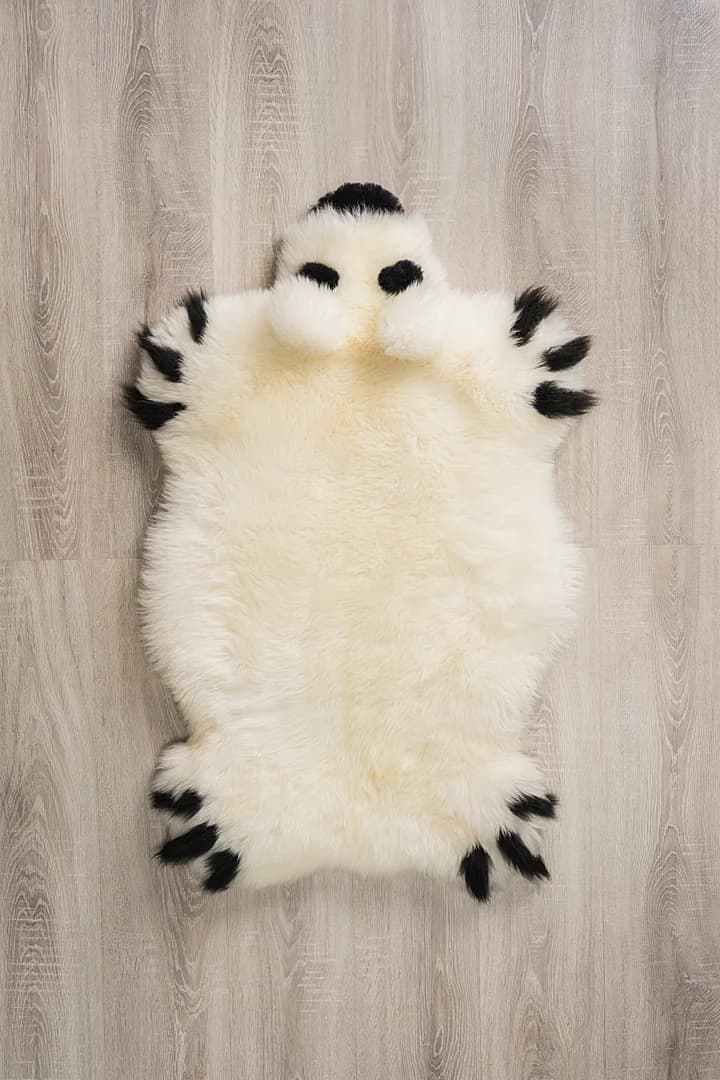 "Teddy bear" Natural sheepskin rug