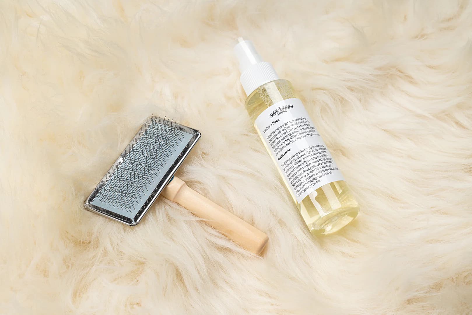 Liquid Lanolin – Sheepskin Care and Cleaning Solution + Brush