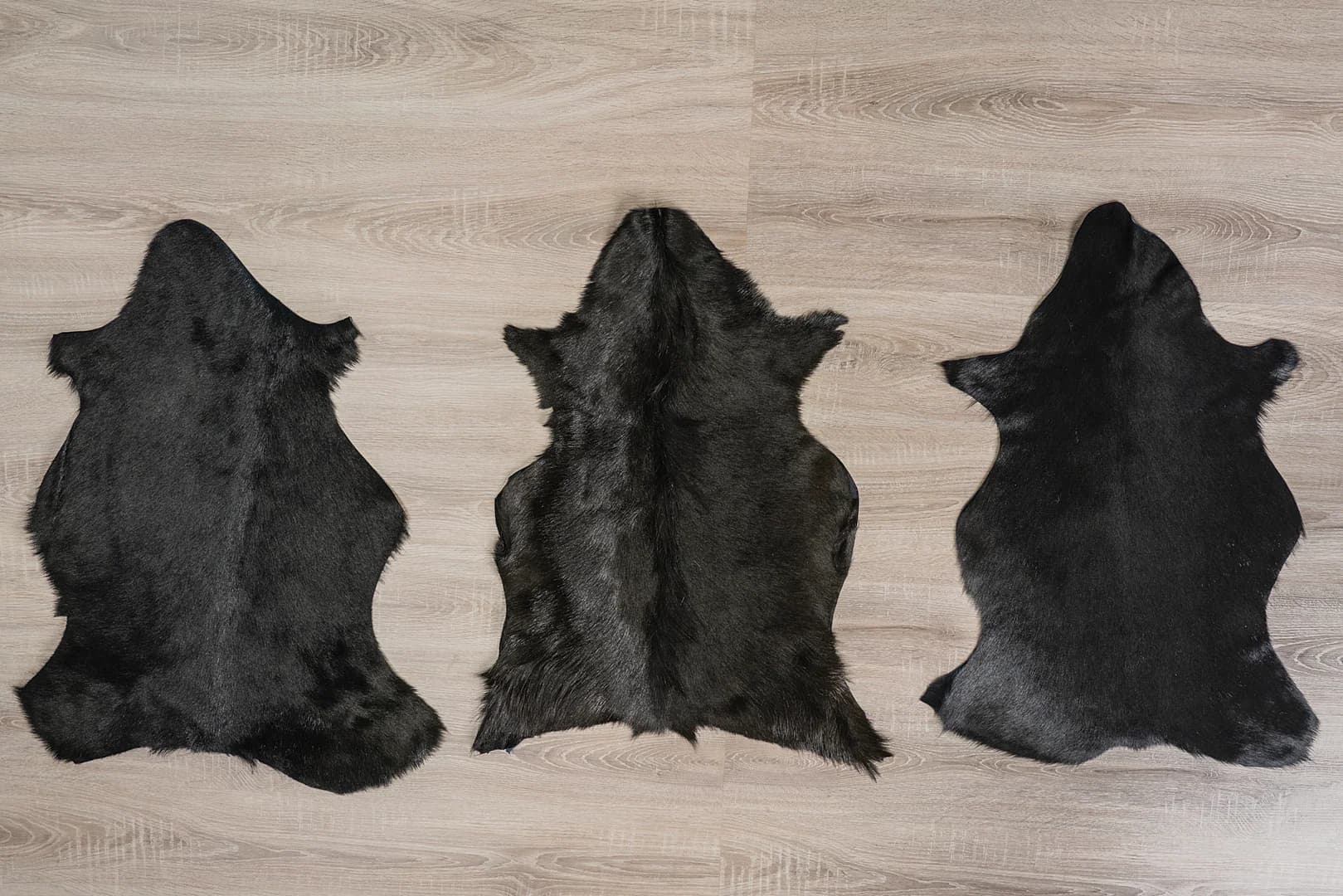Decorative goat leather black
