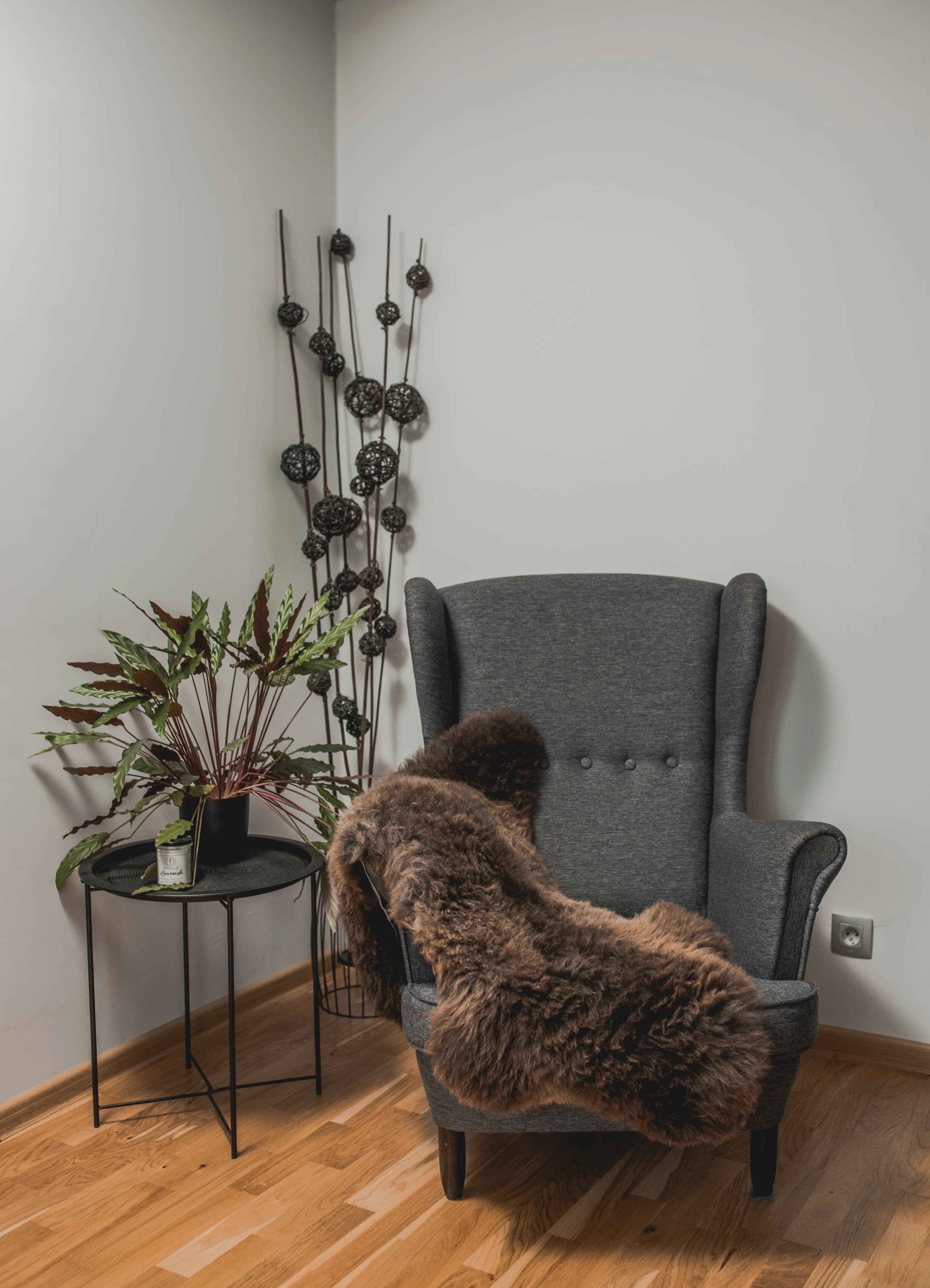 Brown sheepskin