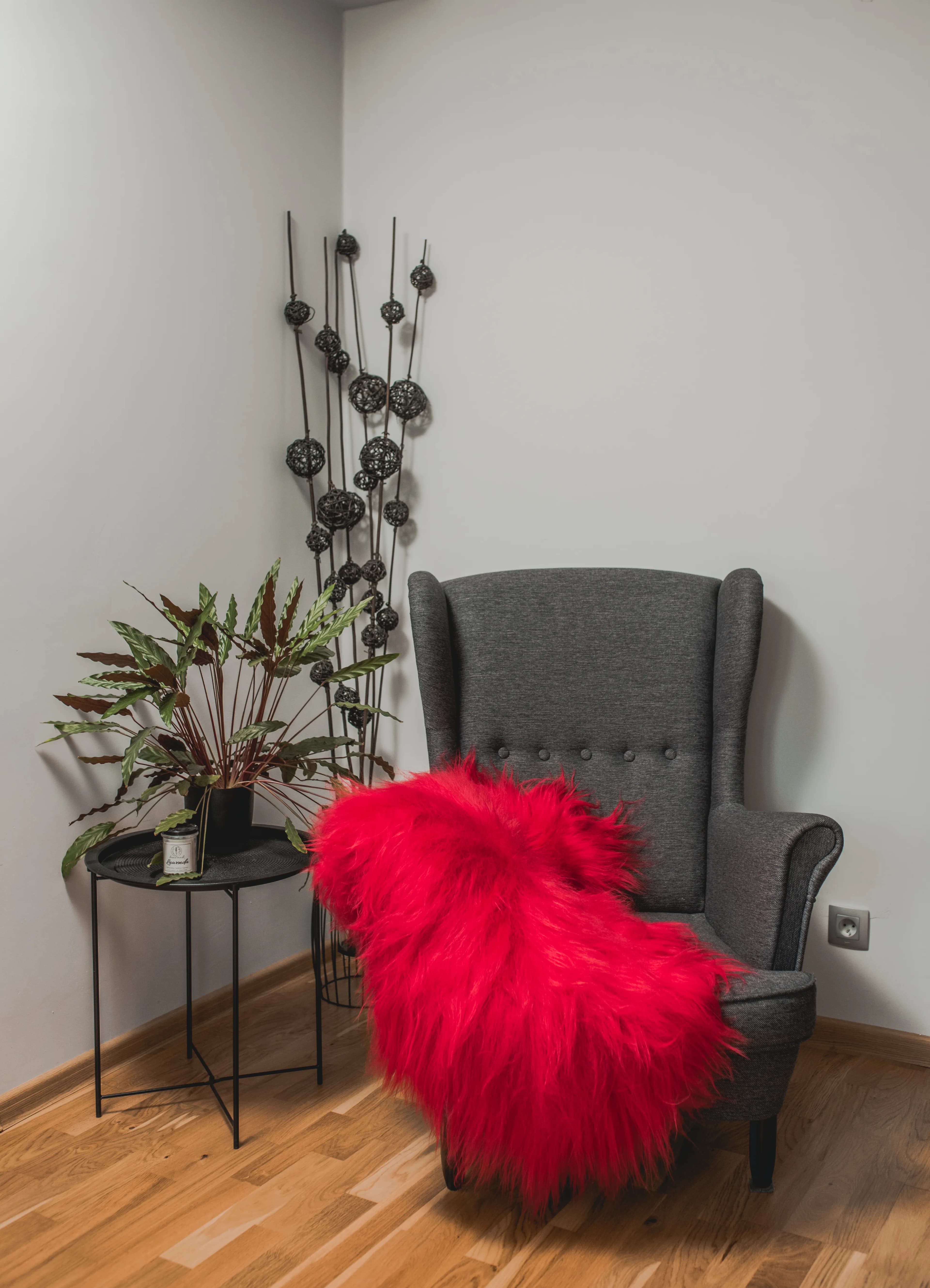 Island sheepskin Red
