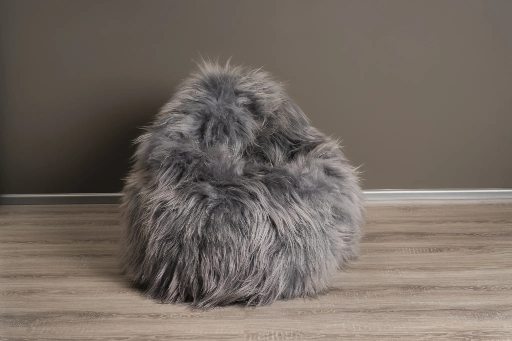 Pufa Beanbag ze skóry owczej