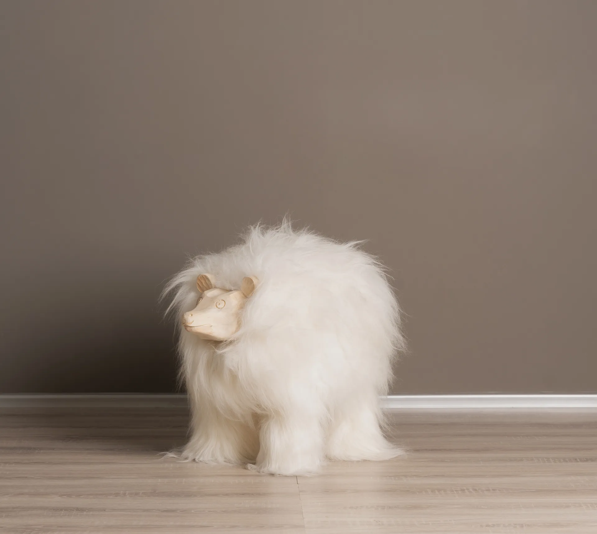 "Little Bear" covered with sheepskin