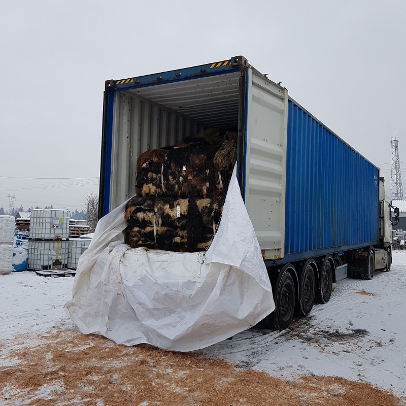 A winter delivery of raw material